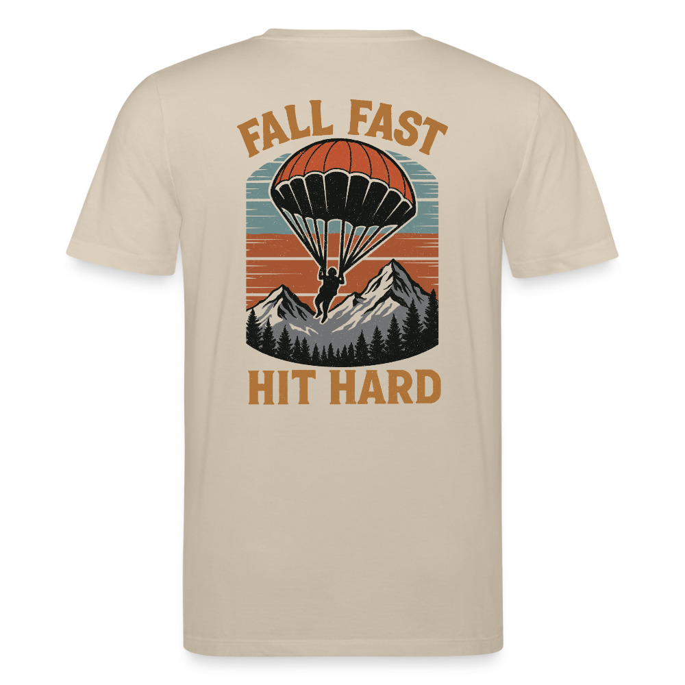 fall fast hit hard Tshirt - Beige
