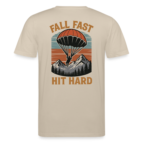fall fast hit hard Tshirt - Beige